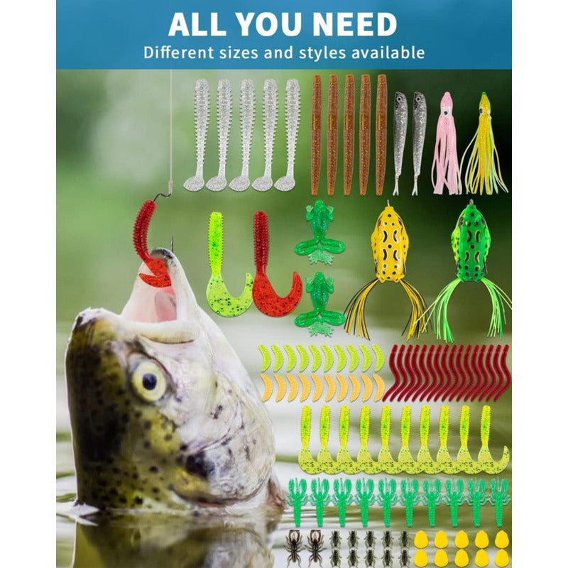 Kit 403 Pcs Accesorios De Pesca Surtidos Señuelos - Varios