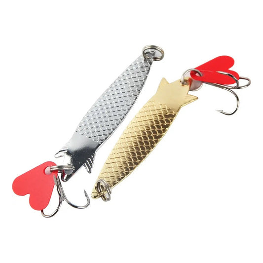 2 Cucharas Tobby Ondulante Pesca Trucha Dorado Salmón Dorado