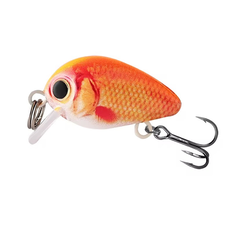 Combo 5 Señuelos Mini Minnow Caramelo Con Caja Pesca Rojo