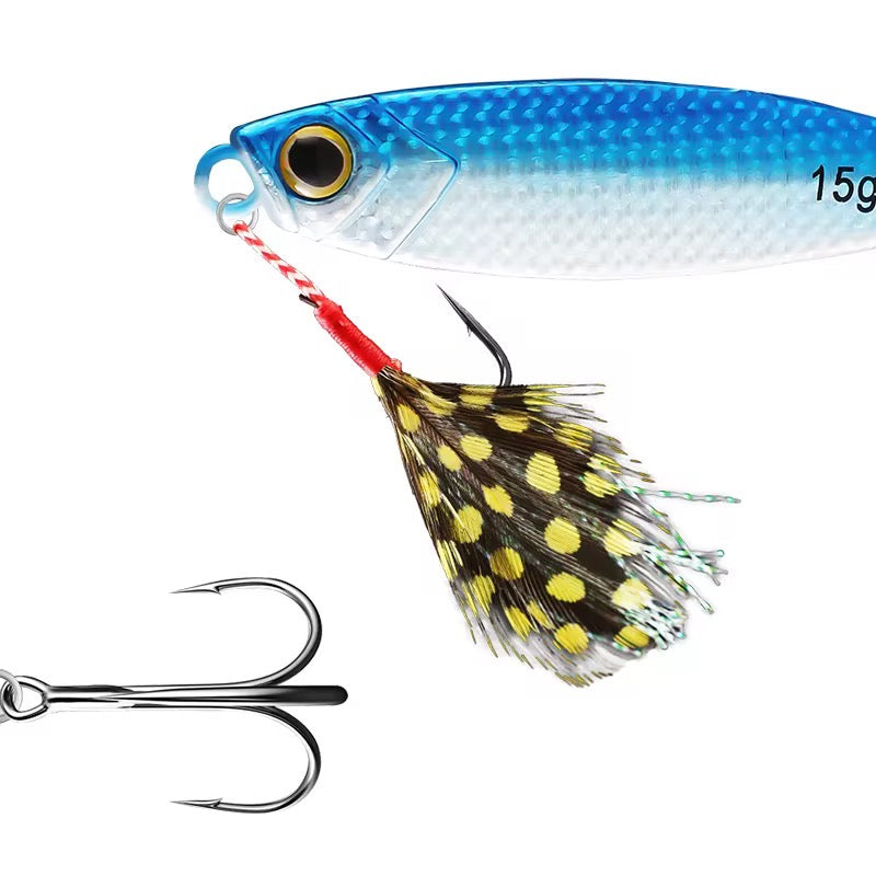 Combo 5 Señuelos Jig Metalico Biónico Pesca