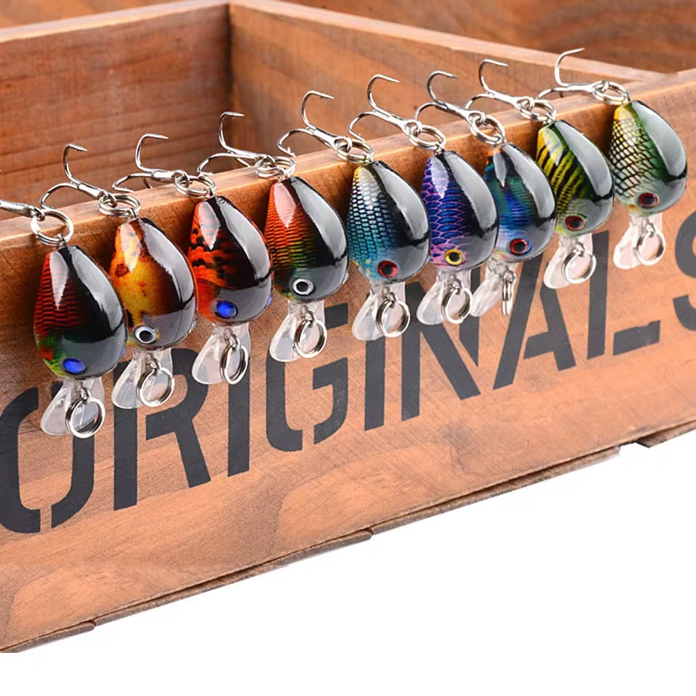 2 Señuelos Mini Minnow Caramelo Pesca