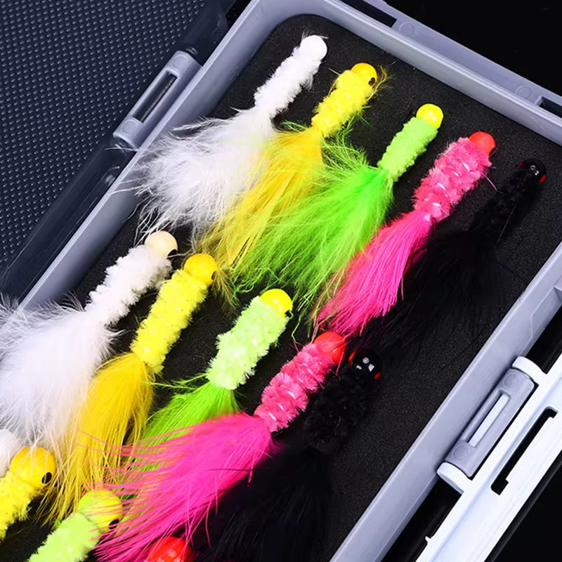 Kit Moscas Ninfas streamers 15 Unidades Fly Fishing Pesca Truchas