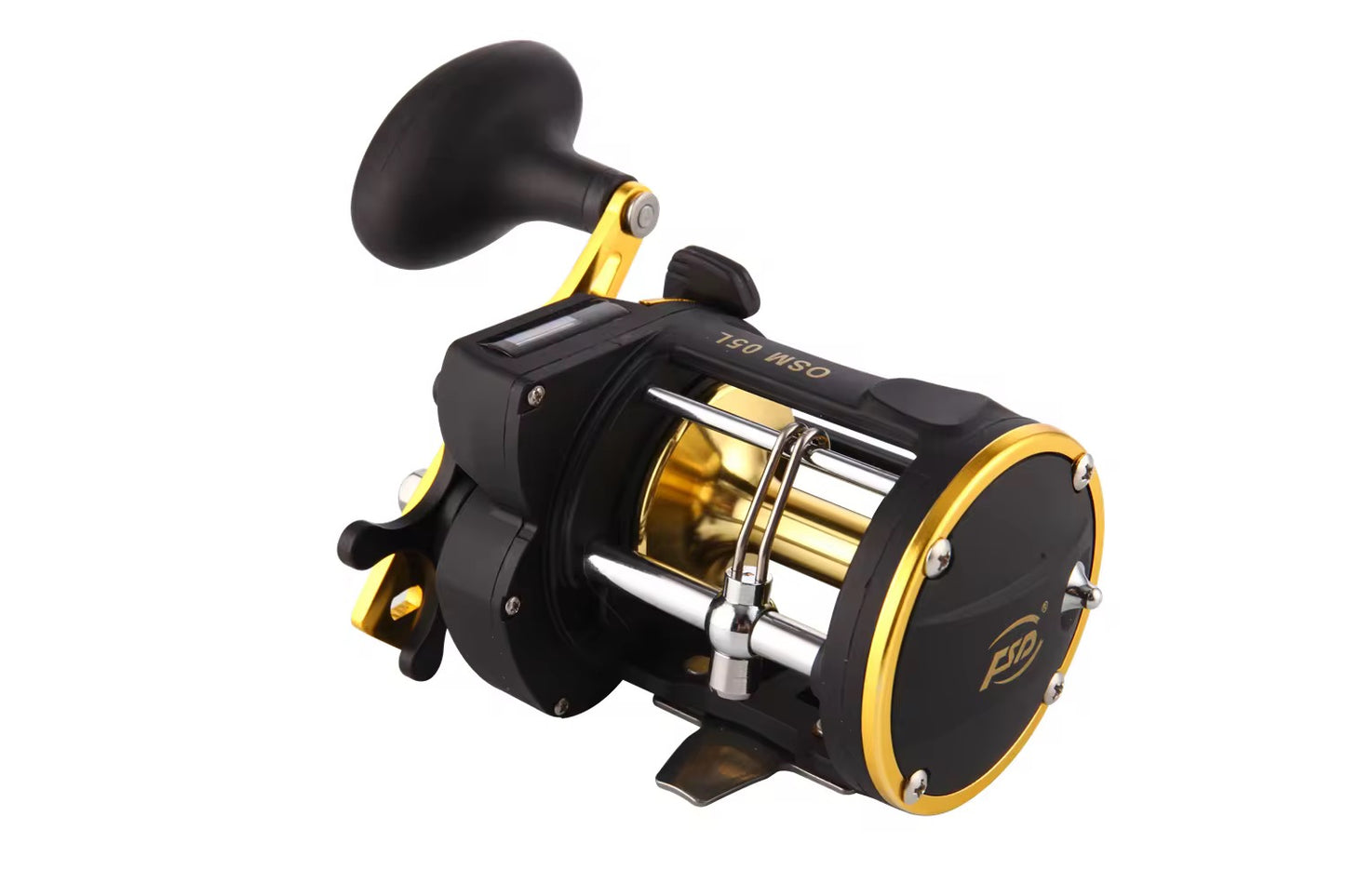 Reel Rotativo Digital 6.0:1 Carbono Y Aluminio Pesca Mar
