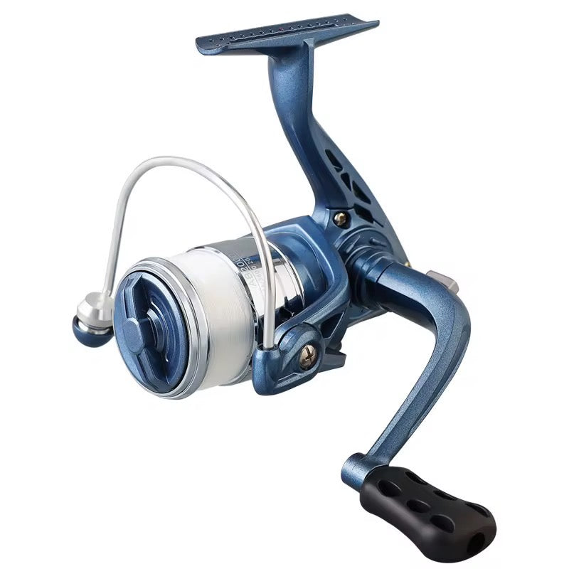 Combo pesca spinning caña + reel + tanza + señuelos