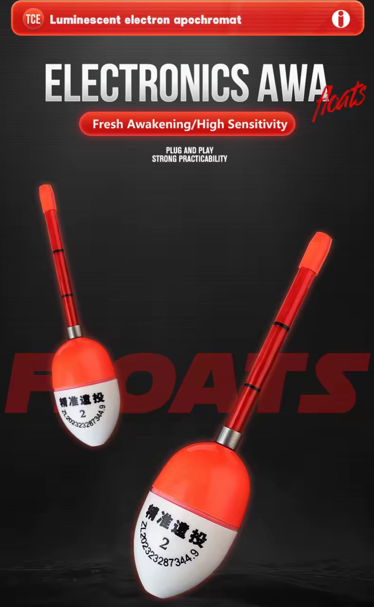 Boya Con Luz Pesca Nocturna Luminosa Importada Premium