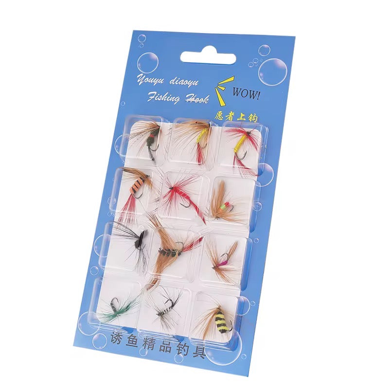 Importadas 12 Moscas De Pesca Premium Truchas