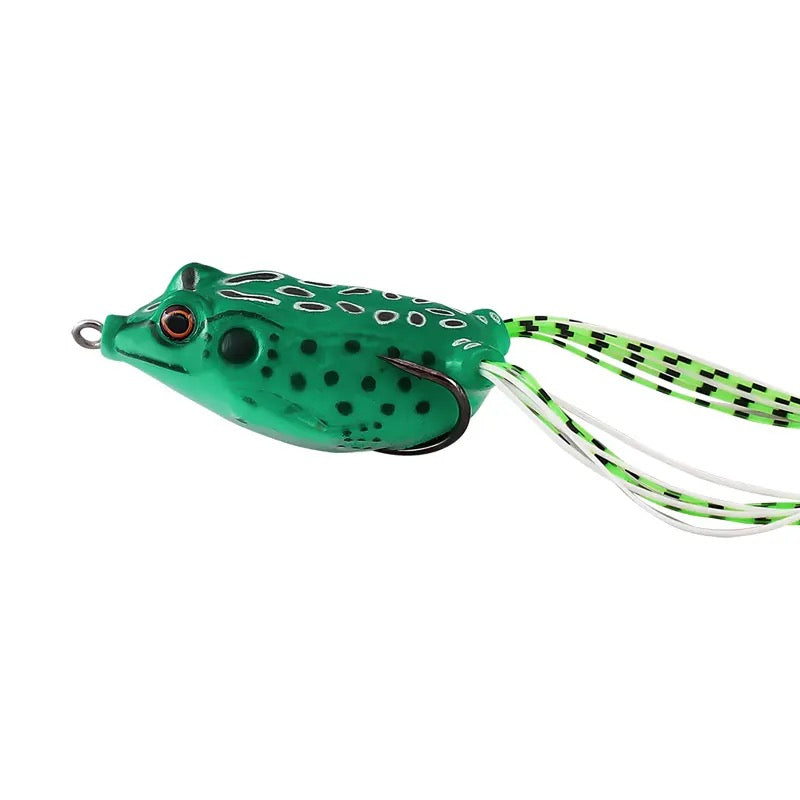 Caja con 5 ranas señuelo frog antienganche