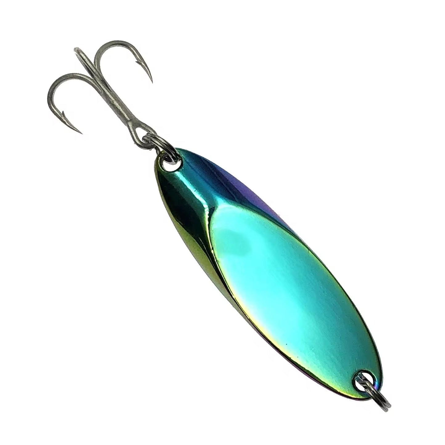 3 Cucharas Voladoras Pesca Color Plateado Dorado Azul