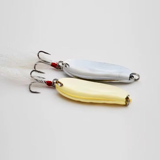 2 Cucharas Dorada Y Plateada 13g Pesca Truchas