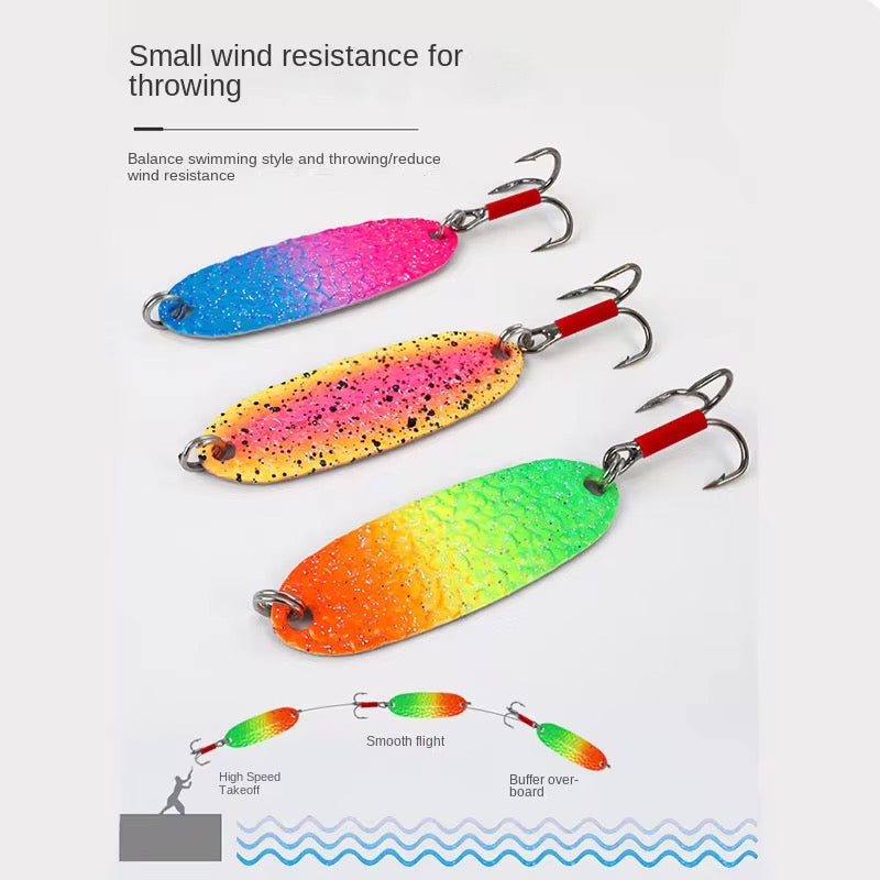 Combo 5 Cucharas Multicolor Pesca Truchas