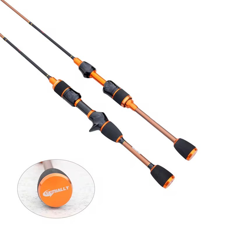 Caña Baitcast 1.8m Ultra Ligera Full Carbono Resistente