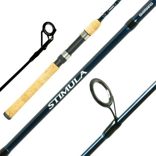Shimano Stimula — Caña de Spinning 6'6"" (1.98m) — 2 tramos Potencia Medium (M)