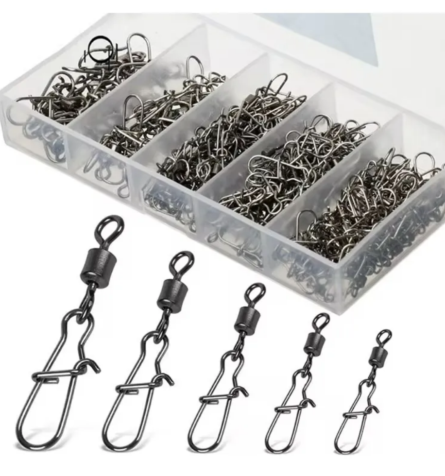 Caja De 50 Piezas Con Mosquetones Distintas Medidas