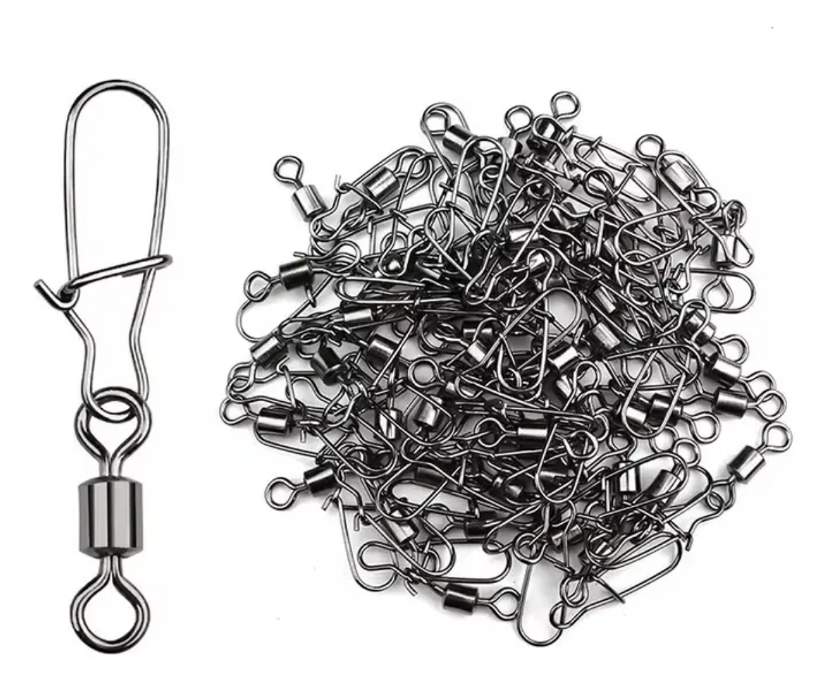 Caja De 50 Piezas Con Mosquetones Distintas Medidas