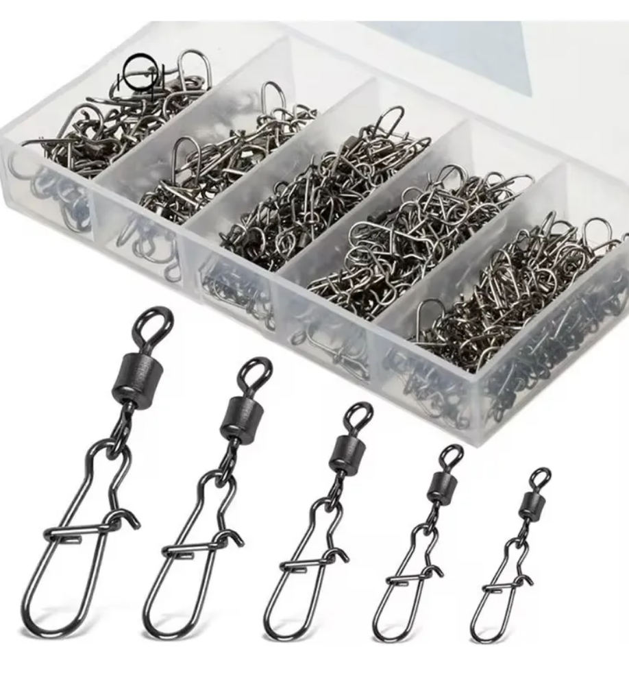 Caja De 50 Piezas Con Mosquetones Distintas Medidas