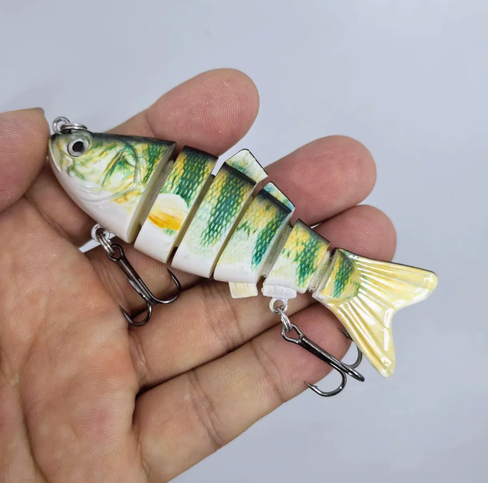 3 Señuelos Pez Flow Shad 10.2cm 19.4g Articulado Hundimiento