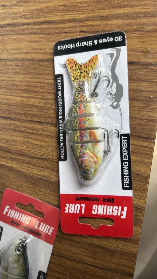 3 Señuelos Pez Flow Shad 10.2cm 19.4g Articulado Hundimiento