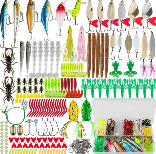 Kit 322 Pcs Accesorios De Pesca Surtido Señuelos