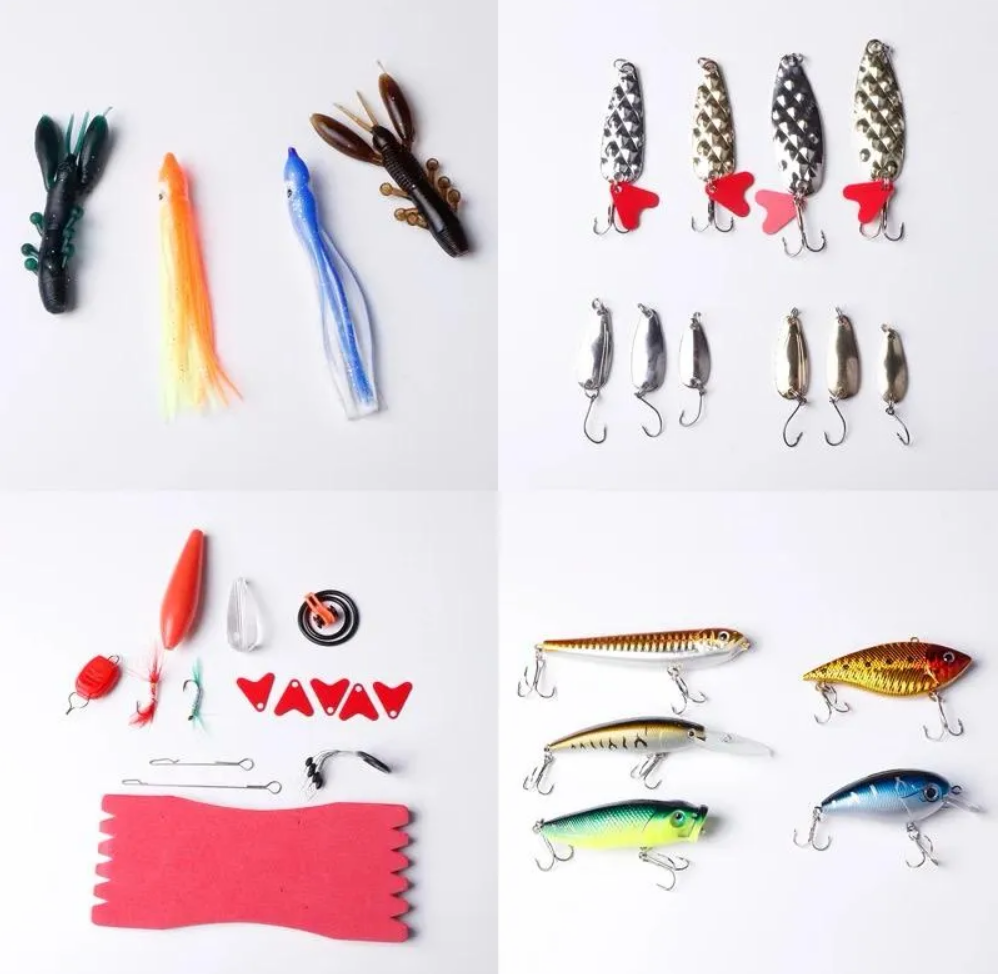 Kit 403 Pcs Accesorios De Pesca Surtidos Señuelos