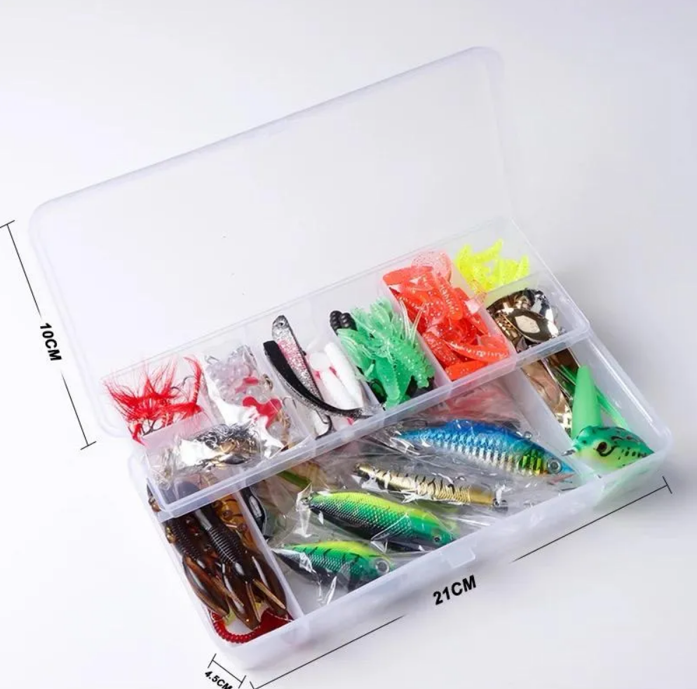 Kit 403 Pcs Accesorios De Pesca Surtidos Señuelos