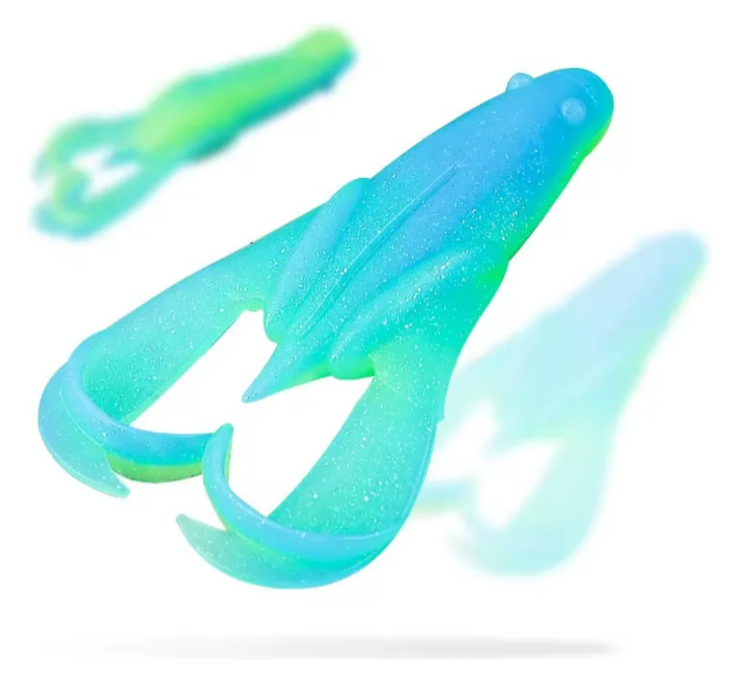 6 Señuelos Goma Frog Soft Rana Pesca