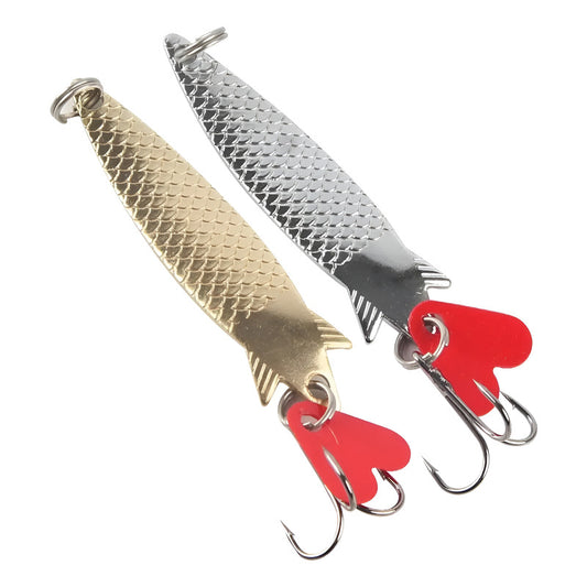 2 Cucharas Tobby Ondulante Pesca Trucha Dorado Salmón Dorado