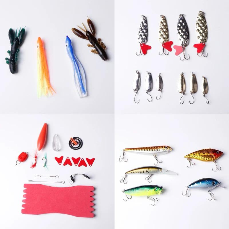 Kit 322 Pcs Accesorios De Pesca Surtido Señuelos - Varios
