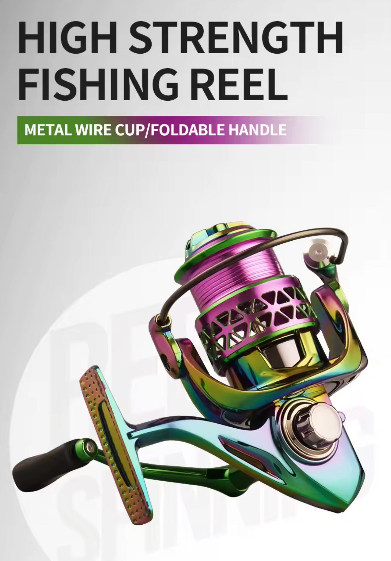Reel frontal tornasolado 4500 premium tope de gama pesca