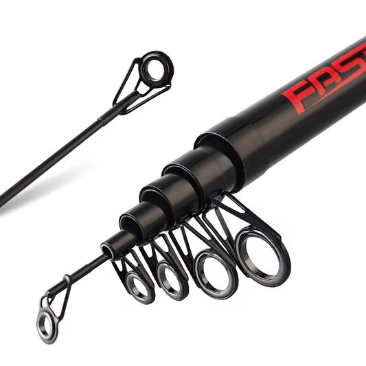 Caña telescopica 100% fibra de carbono pesca pejerrey variada