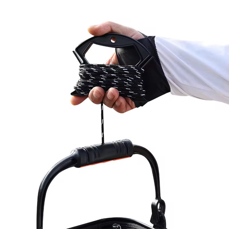 Balde Plegable Portacarnada De Pesca 9 Litros Negro