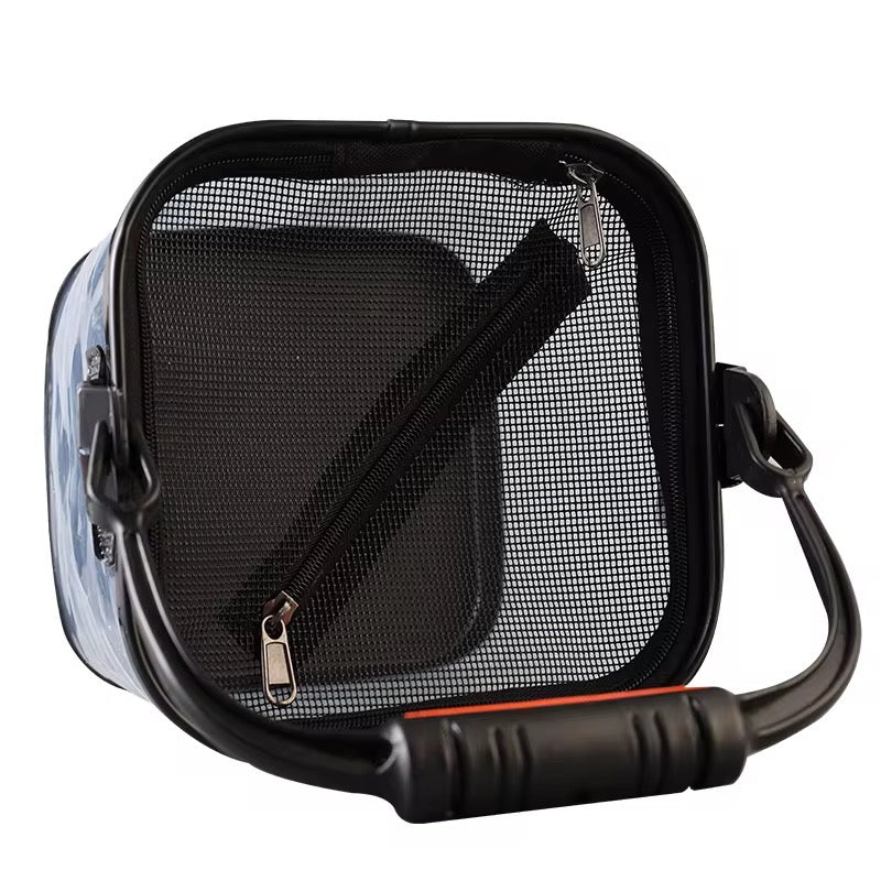 Balde Plegable Portacarnada De Pesca 9 Litros Negro