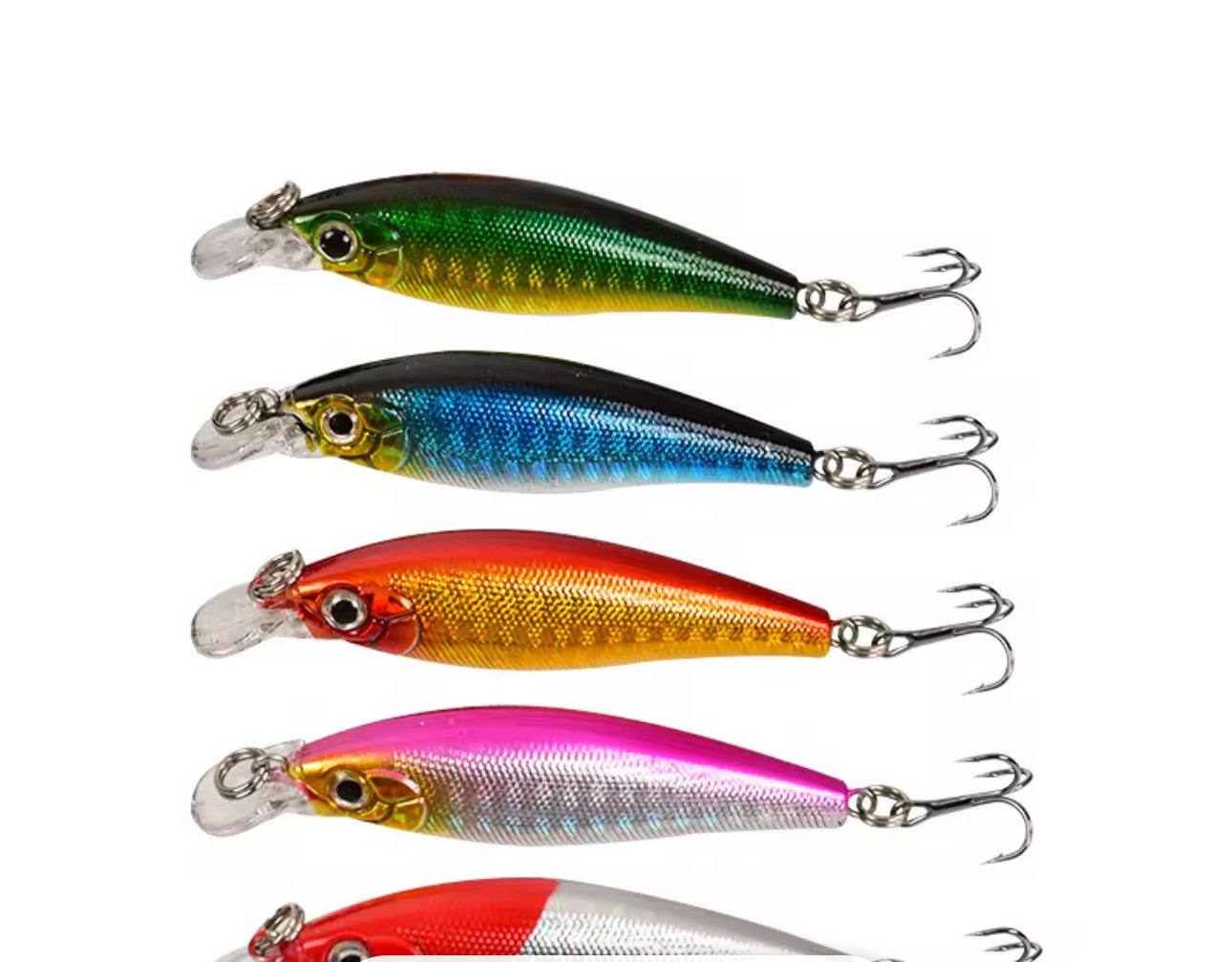 Kit 10 Señuelos Con Caja Importados Premium Pesca