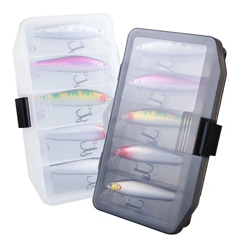 Kit 5 Señuelos 9cm 10g Premium Con Caja Pesca