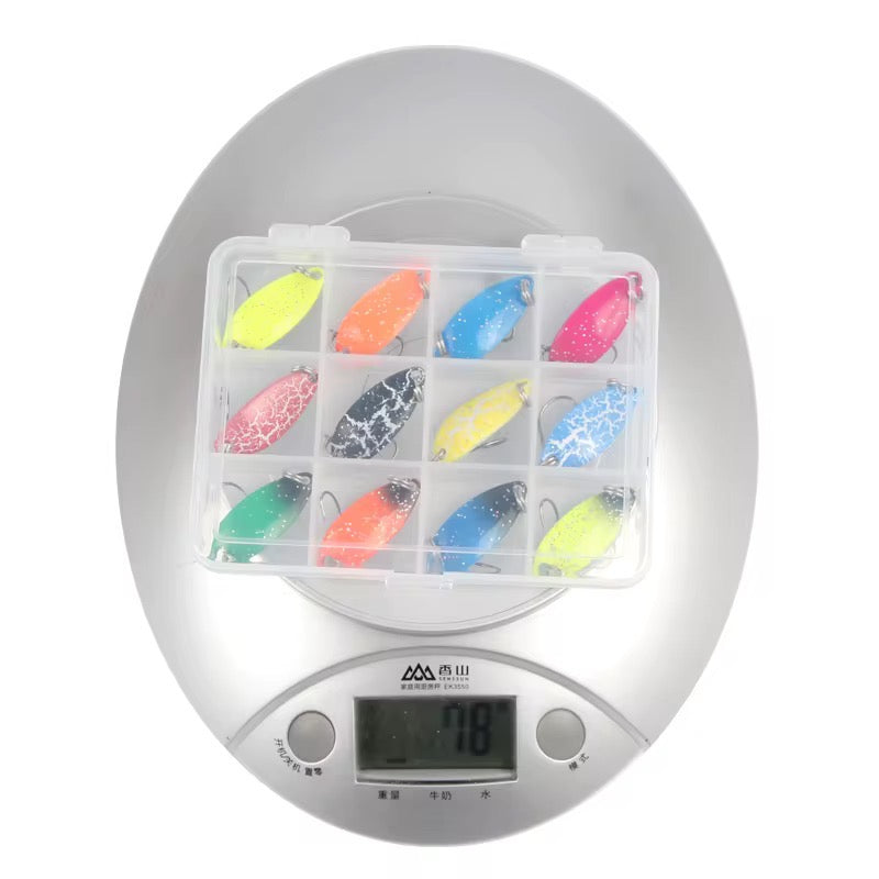 Combo 12 Cucharas Colorfull Pesca Premium