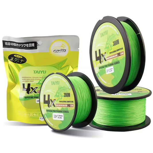 Multifilamento Importado Japon Trenzado X4 300m Verde