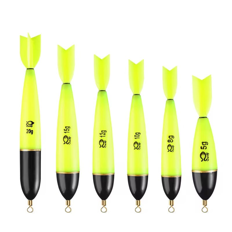 3 Boyas De Pesca Luminosas Amarillo