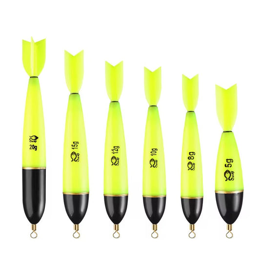 3 Boyas De Pesca Luminosas Amarillo