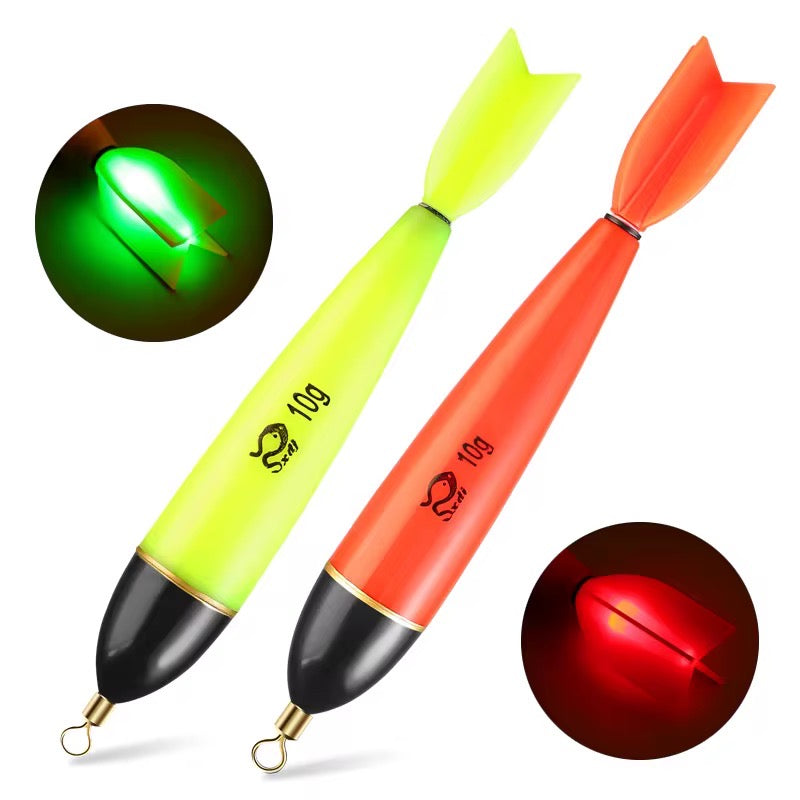 3 Boyas De Pesca Luminosas Amarillo