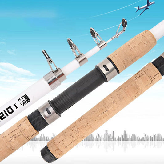 Caña telescopica 3.6m mango corcho pesca