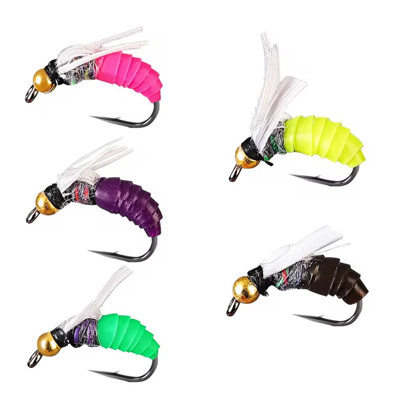 5 Moscas Ninfas Fly Fishing Pesca Truchas