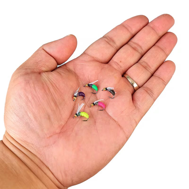 5 Moscas Ninfas Fly Fishing Pesca Truchas
