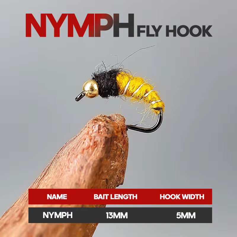 5 Moscas Ninfas Fly Fishing Pesca Truchas