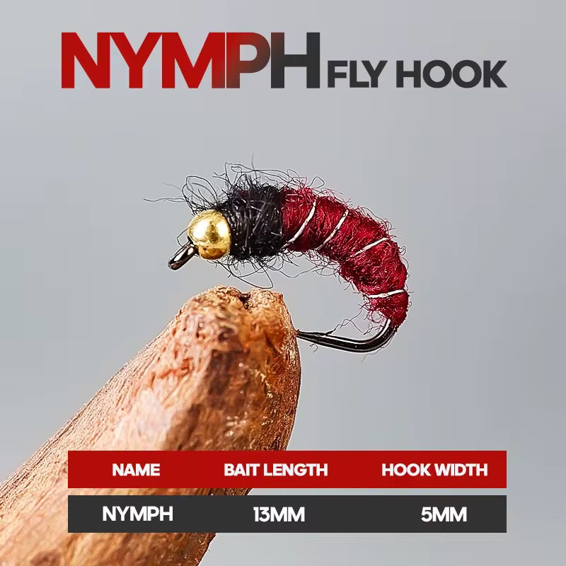 5 Moscas Ninfas Fly Fishing Pesca Truchas