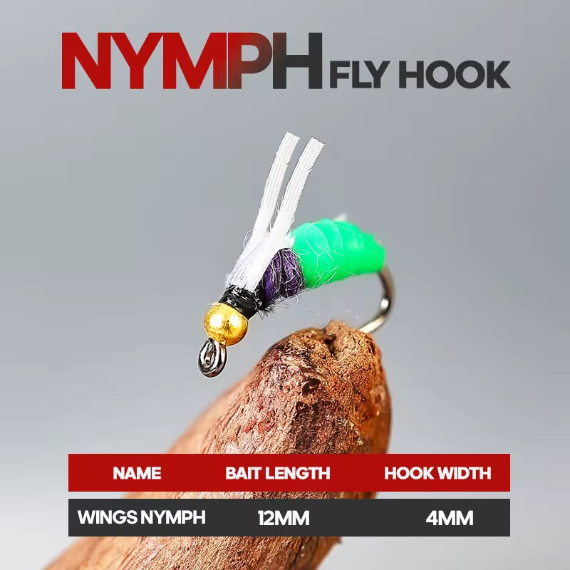 5 Moscas Ninfas Fly Fishing Pesca Truchas