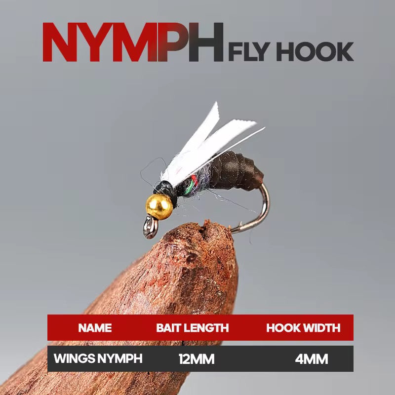 5 Moscas Ninfas Fly Fishing Pesca Truchas