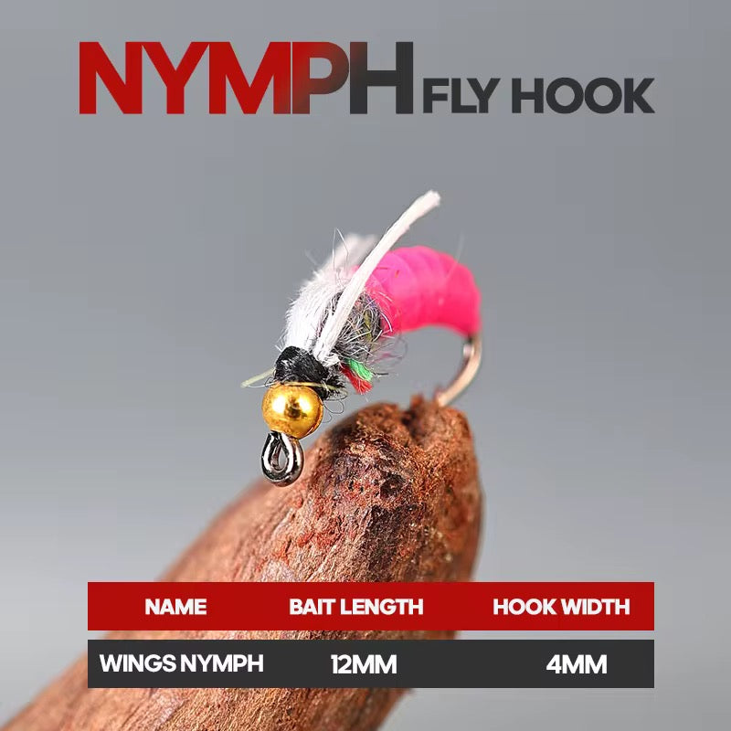 5 Moscas Ninfas Fly Fishing Pesca Truchas