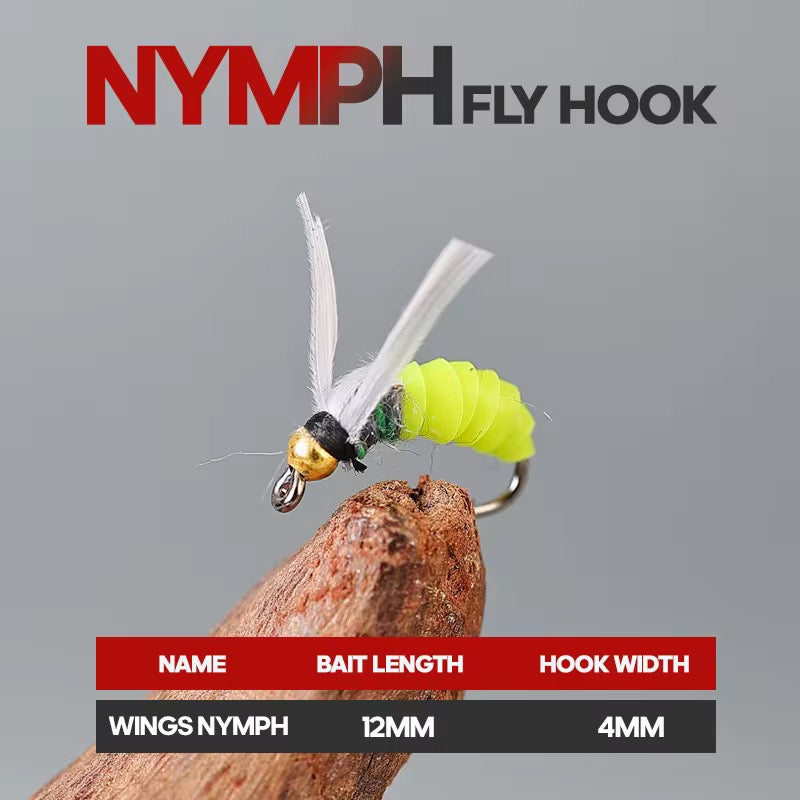 5 Moscas Ninfas Fly Fishing Pesca Truchas