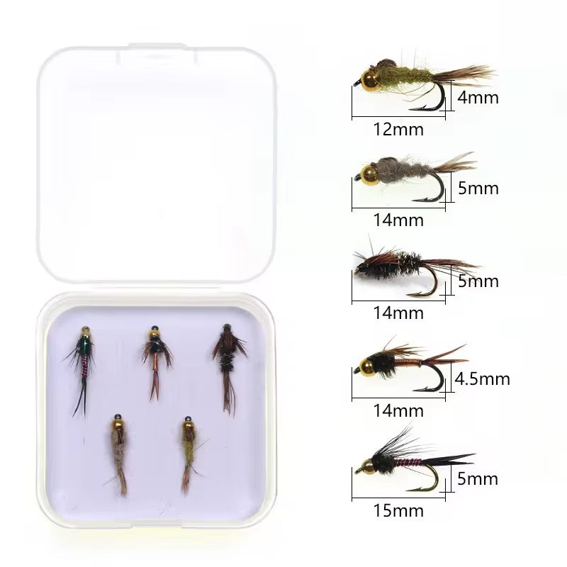 Elegi tu combo 5 Moscas Ninfas streamers Fly Fishing Pesca Truchas Premium