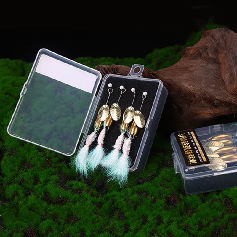 Kit Mosca Con Cuchara 4 Unidades Pesca Truchas
