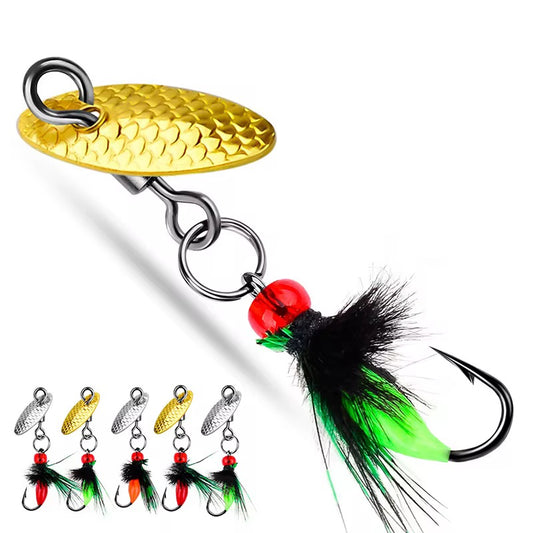 6 Moscas Con Cuchara Fly Fishing Pesca Truchas